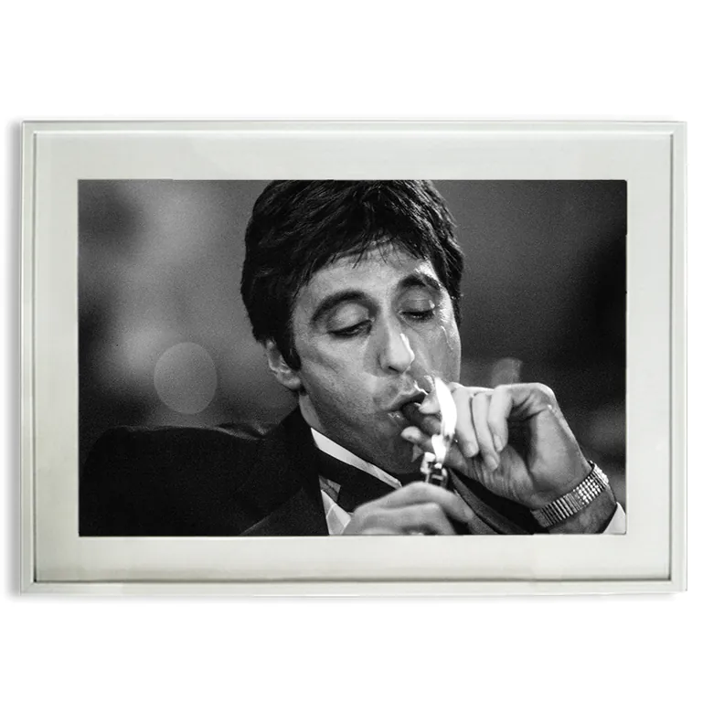 Al Pacino lighting a cigar copy